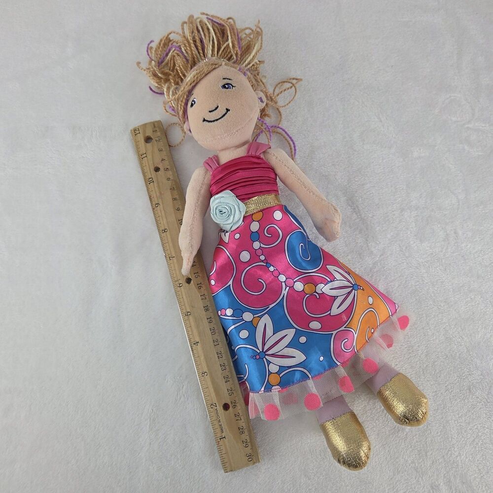 Groovy Girls Princess Ella Soft Doll Pink Dress Gold Shoes Manhattan Toy 2013 - Picture 6 of 12